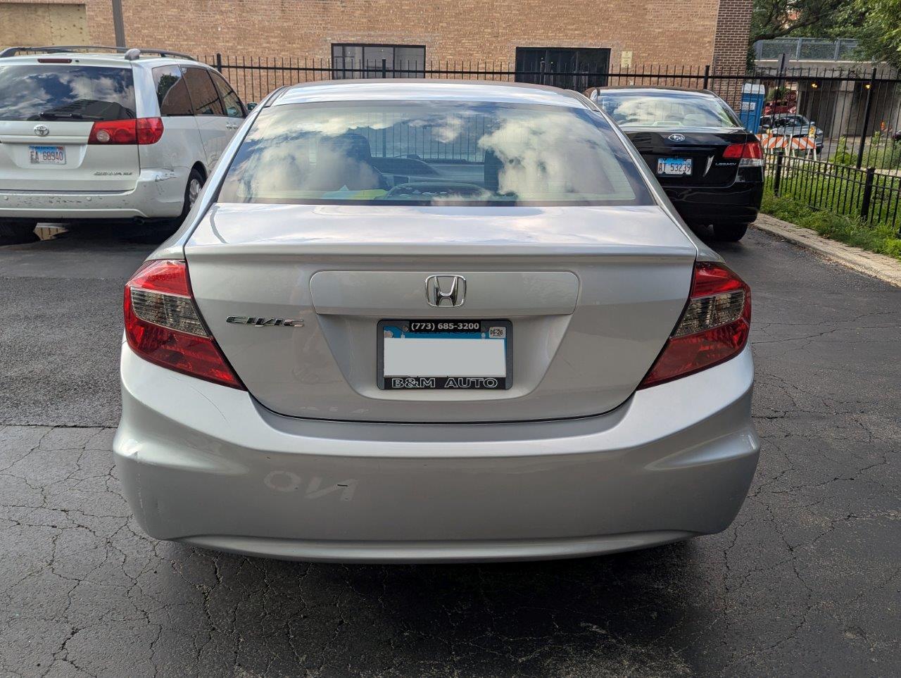 2012 Honda Civic LX 4-Door Sedan - 1.8L i-VTEC Engine, Automatic, FWD