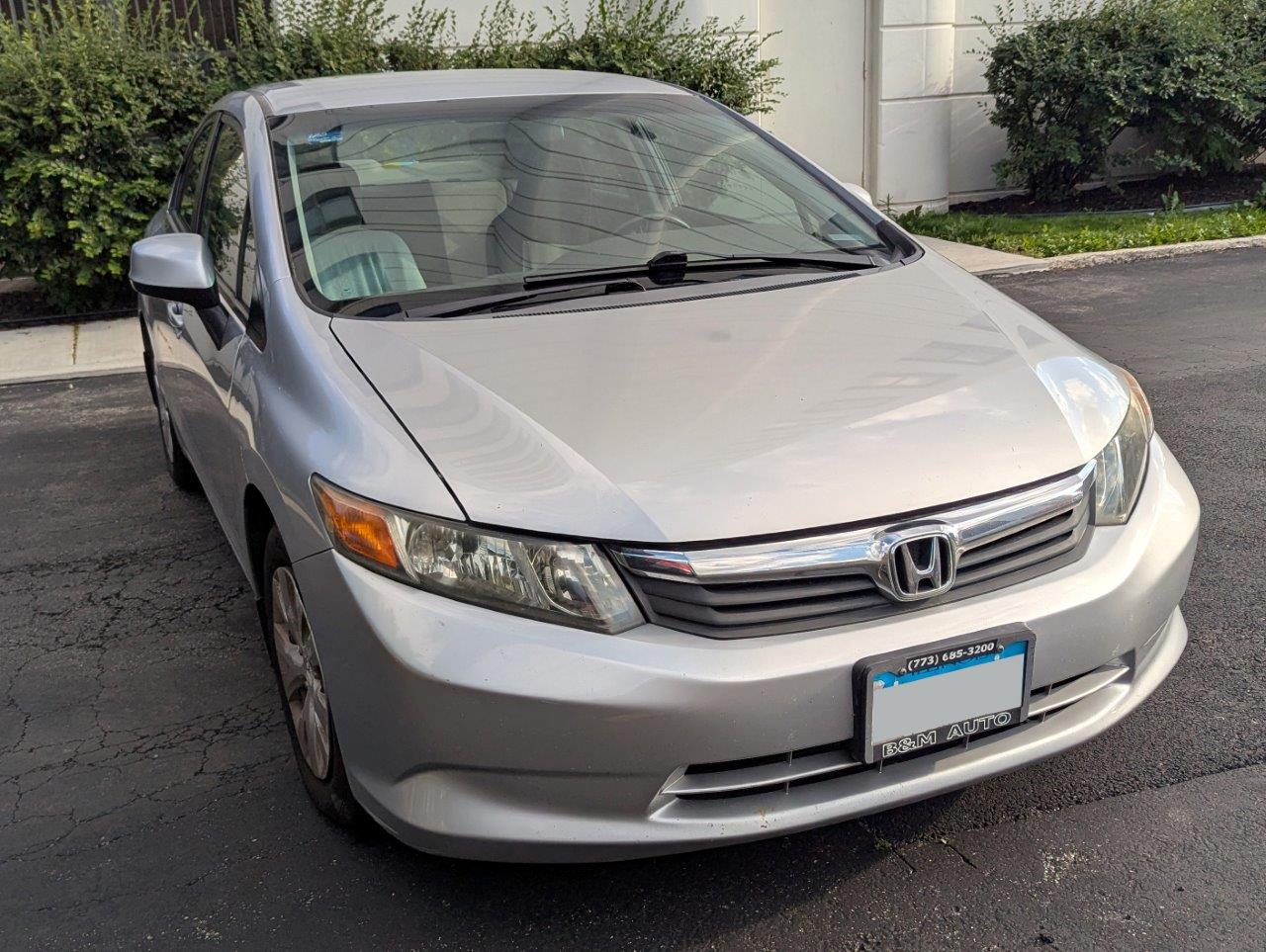 2012 Honda Civic LX 4-Door Sedan - 1.8L i-VTEC Engine, Automatic, FWD