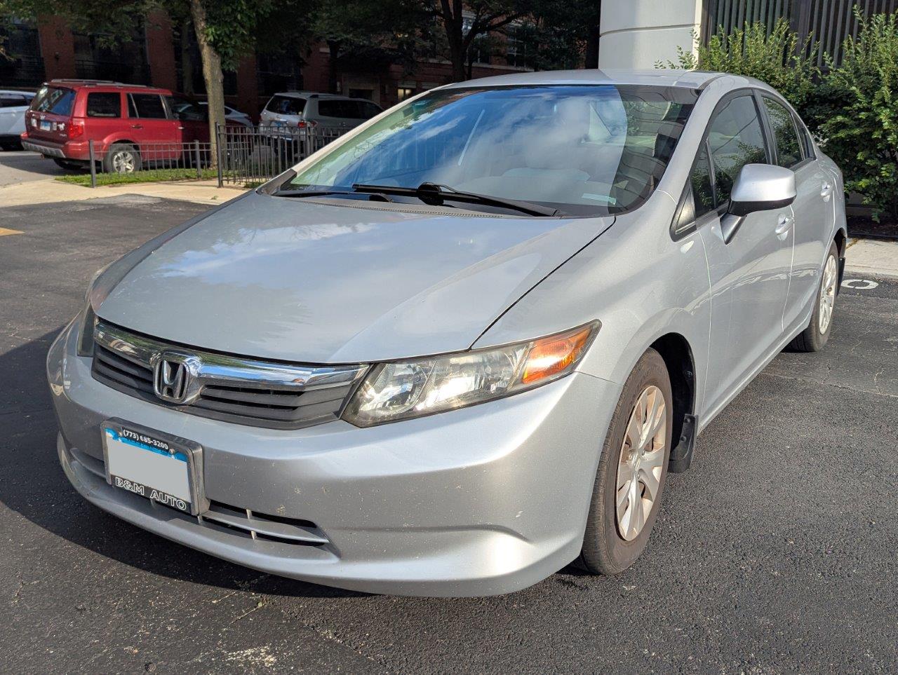 2012 Honda Civic LX 4-Door Sedan - 1.8L i-VTEC Engine, Automatic, FWD