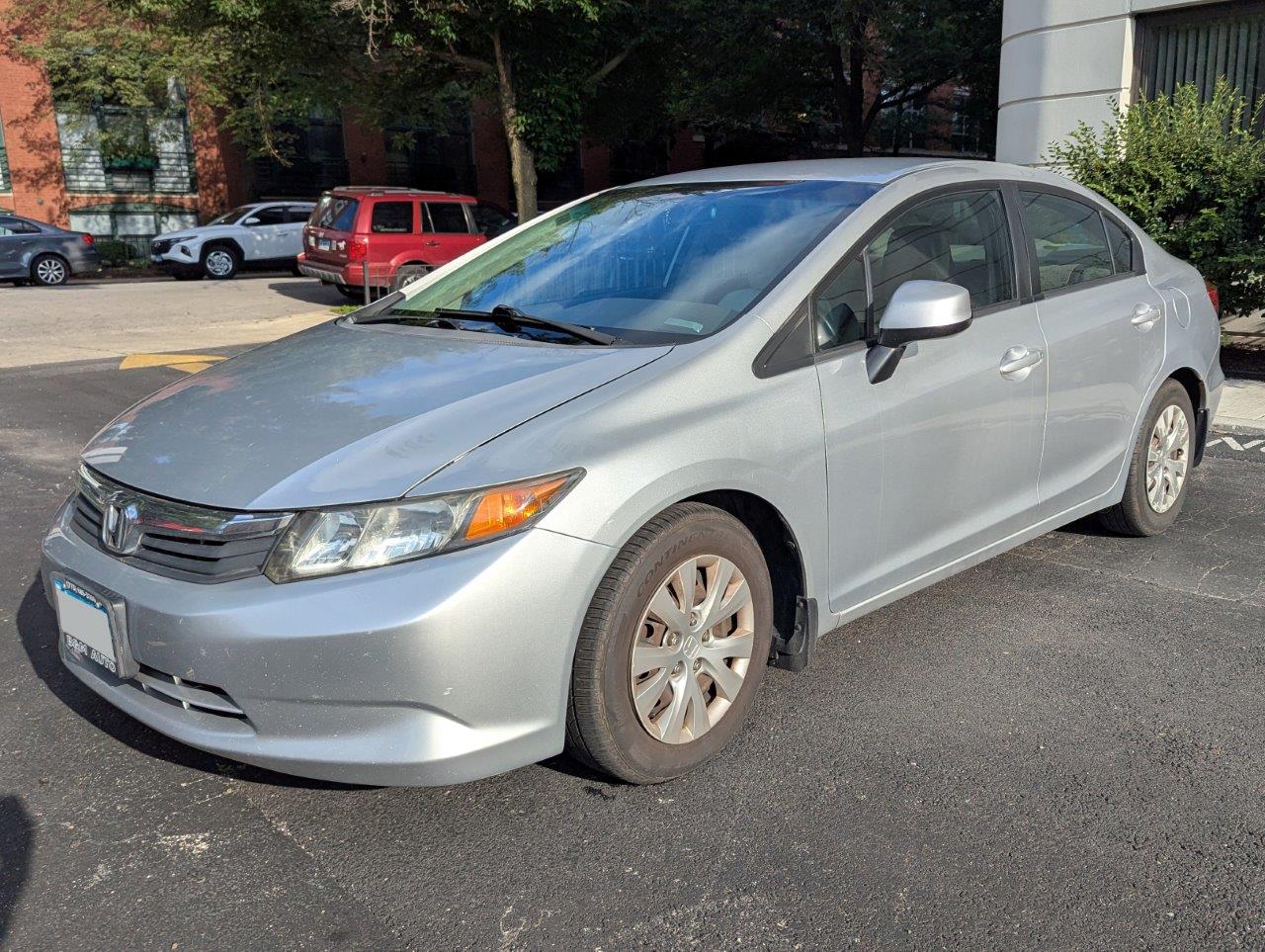 2012 Honda Civic LX 4-Door Sedan - 1.8L i-VTEC Engine, Automatic, FWD