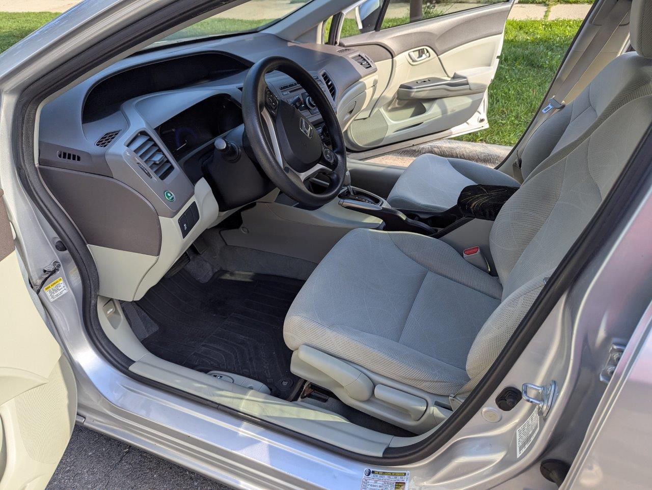 2012 Honda Civic LX 4-Door Sedan - 1.8L i-VTEC Engine, Automatic, FWD