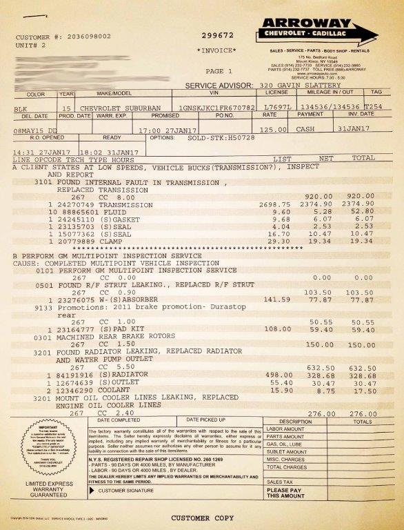 2015 Chevy Suburban LT