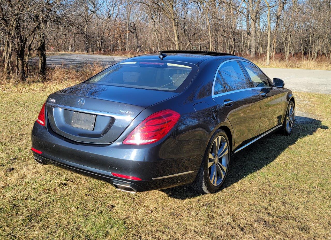 2017 Mercedes-Benz S-Class S 550 4MATIC Sedan with Premium Package, Rear seat Package, Comfort and Surround view driver's assistance. Pano Roof